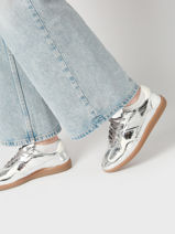Sneakers Tb.490 Rife Shimmer Silver Uit Leder Alohas Zilver women 10054402-vue-porte